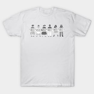 Women Voting Through the Decades T-Shirt